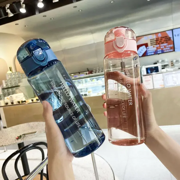 Imagen Del Producto Botella De Agua Deportiva Transparente De Alta Calidad | Compra Online En Tiendafiable
