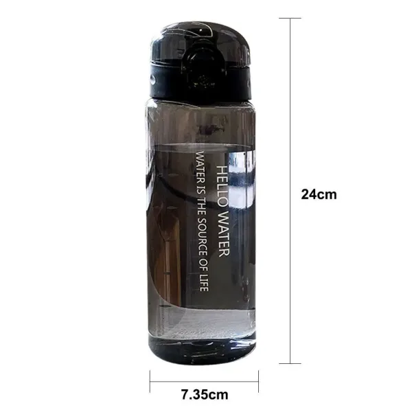 Botella De Agua Deportiva Transparente De Alta Calidad