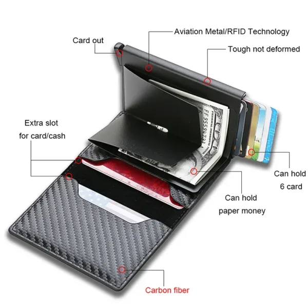Imagen Del Producto Cartera Delgada De Aluminio Accesorio De Calidad | Compra Online En Tiendafiable