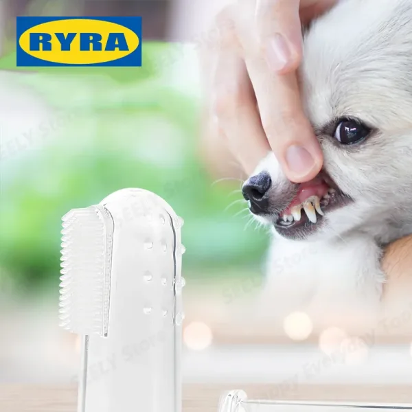 Innovador Cepillo Dental para Mascotas de Cerdas Suaves