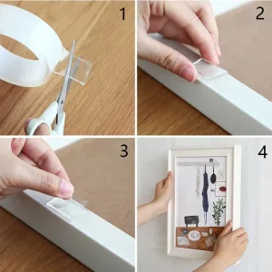 Imagen del producto Cinta Adhesiva de Doble Cara Ultra Fuerte con Diseño | Compra online en Tiendafiable