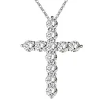 Collar-Chapado-En-Plata-Para-Mujer-Joyer-A-De-Boda-Cruz-De-Moda-Colgante-De-Piedra-1.Webp