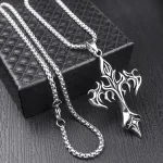 Collar-Con-Colgante-De-Cruz-De-Llama-Vintage-Para-Mujer-Y-Hombre-Cadena-Larga-Punk-G-1.Webp