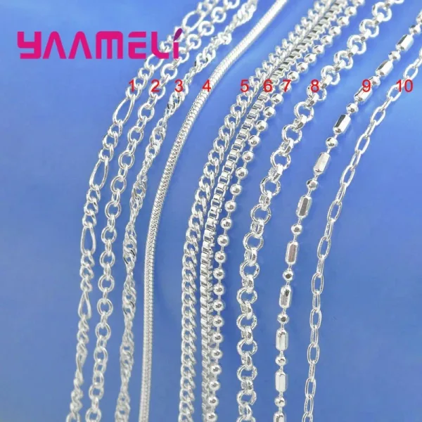 Imagen Del Producto Collar Elegante De Lujo Con Cadena Fina De Plata 925 | Compra Online En Tiendafiable