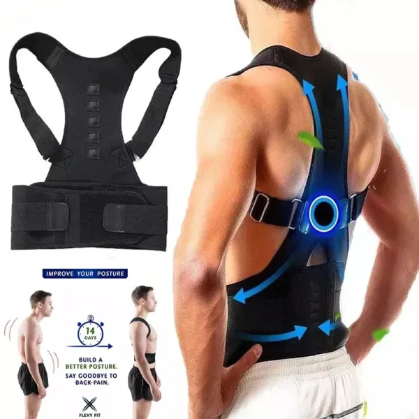 Inspirador Corrector De Columna Vertebral Magnétic: Ideal Para Hombres Y Mujeres