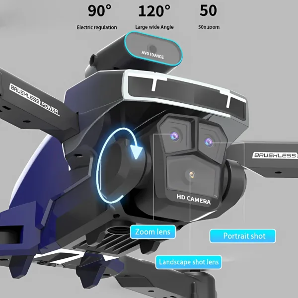 Dron Profesional H3 8K Fascinante Con Cámara Con Grabación