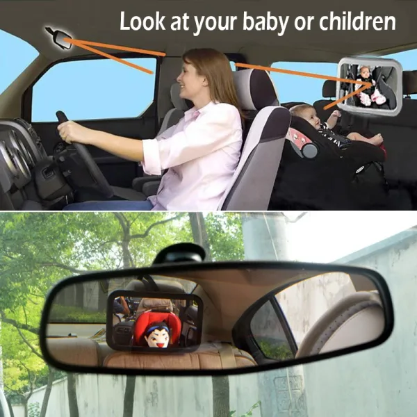 Imagen Del Producto Nuevo Espejo Ajustable Para Bebé En Coche Visión Clara | Compra Online En Tiendafiable