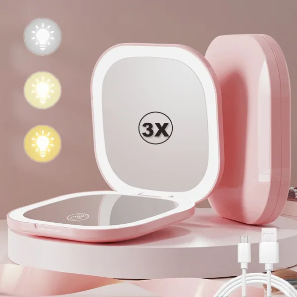 Imagen del producto Espejo de Maquillaje con Luz LED Esencial para tu Rutina | Compra online en Tiendafiable