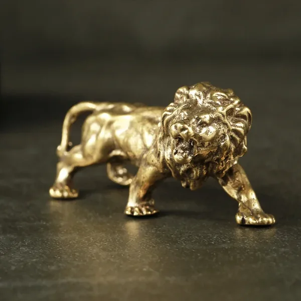 Imagen Del Producto Nuevo Escultura De León De Bronce Antiguo | Compra Online En Tiendafiable
