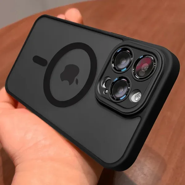 Funda Magnética de Lujo Translúcida para Protección de Móvil