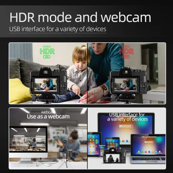 Imagen del producto La Mejor Cámara Digital fascinante para Fotografías 4K | Compra online en Tiendafiable