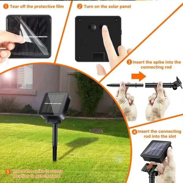Imagen Del Producto Brillante Cadena De Iluminación Solar Led | Compra Online En Tiendafiable