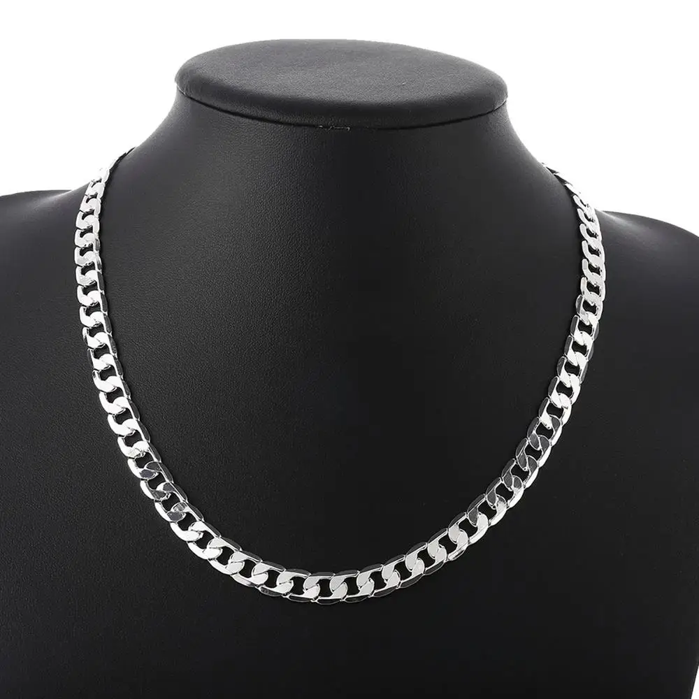 Fenomenal Collar De Plata Fina Para Mujer Y Hombre