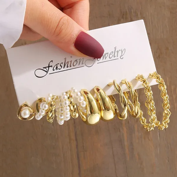 Imagen Del Producto Cautivador Pendientes De Perlas Elegantes Para Mujer | Compra Online En Tiendafiable