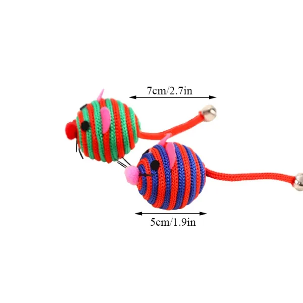 Imagen Del Producto Fascinante Juguete Para Gatos Duradero De Nailon A Rayas | Compra Online En Tiendafiable