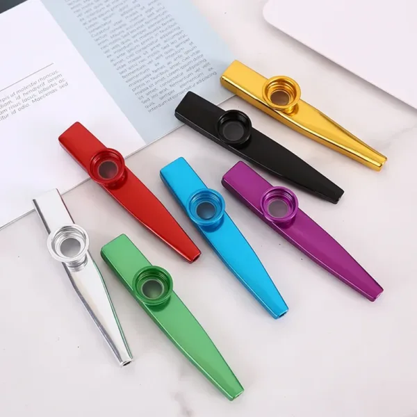 Grandioso Kazoo De Metal Ligero Portátil Instrumento Musical