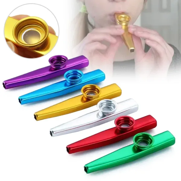 Grandioso Kazoo De Metal Ligero Portátil Instrumento Musical