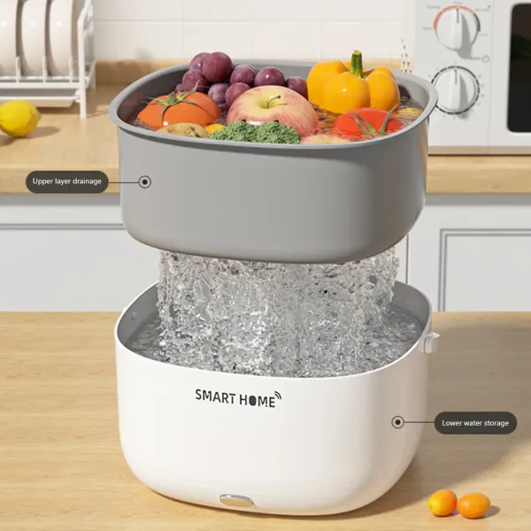 Increíble Lavadora De Verduras Ultrasónica Para El Hogar