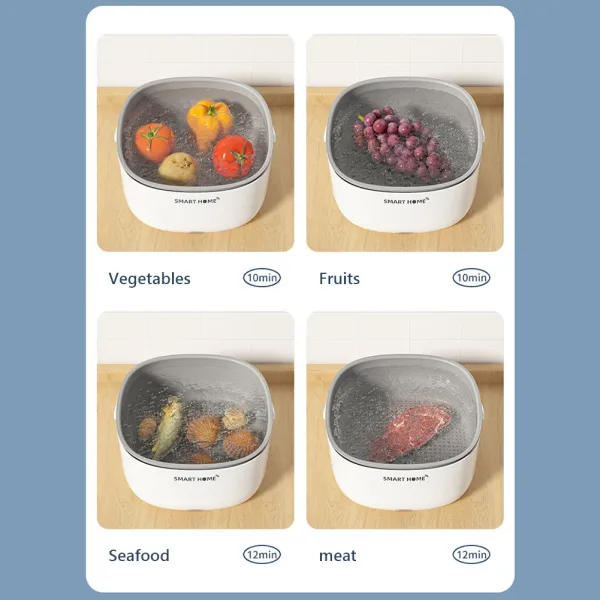 Increíble Lavadora De Verduras Ultrasónica Para El Hogar
