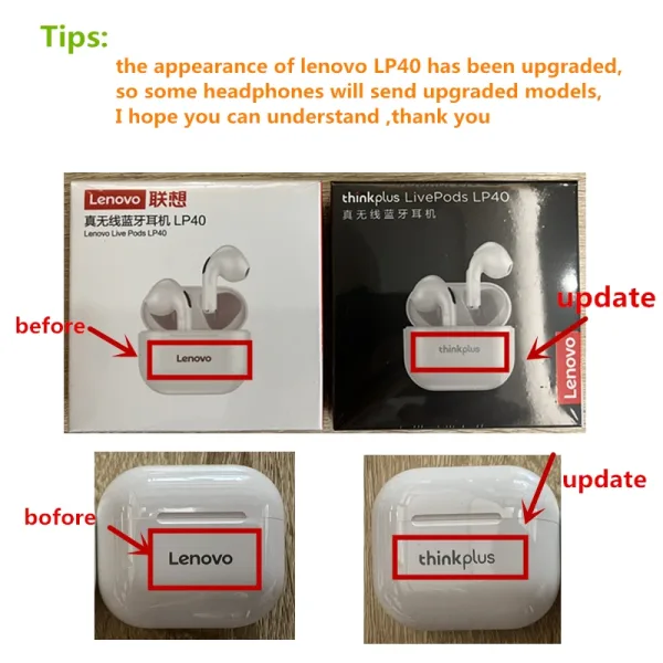 Imagen Del Producto Magnífico Auriculares Lenovo Inalámbrico Tws Lenovo | Compra Online En Tiendafiable