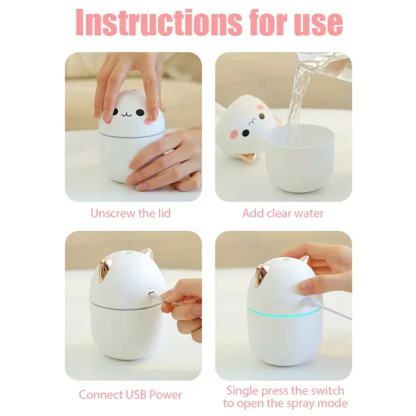 Imagen del producto Fabuloso Mini humidificador de aire para el hogar | Compra online en Tiendafiable