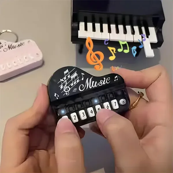 Espléndido Mini Llavero de Teclado Electrónico Portátil
