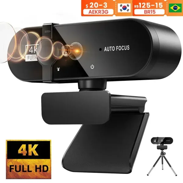 Minicámara Web 4K Para Pc: Calidad Asombrosa