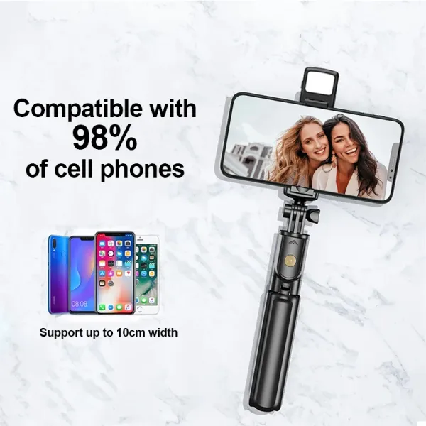 Imagen del producto Innovador Trípode Inalámbrico con Luz para Selfies | Compra online en Tiendafiable