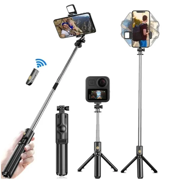 Innovador Trípode Inalámbrico Con Luz Para Selfies