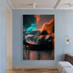 Paneles-De-Lona-De-Coches-Futuristas-Modernos-Coloridos-Cl-Sicos-Carteles-E-Impresiones-De-Supercoches-Geniales-3.Webp