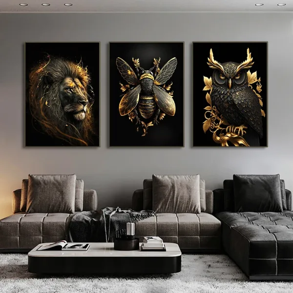 El Óleo De Águila Y León Dorado Una Obra Fascinante