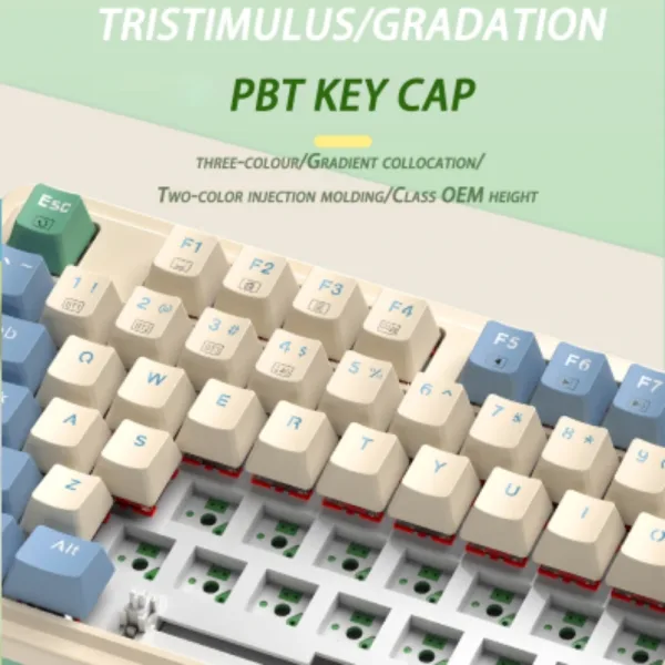Imagen Del Producto Novedoso Teclado Mecánico Inalámbrico Con Bluetooth | Compra Online En Tiendafiable