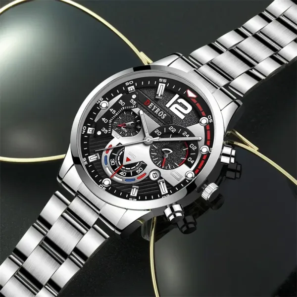 Fabuloso Reloj De Muñeca De Cuarzo Para Caballero