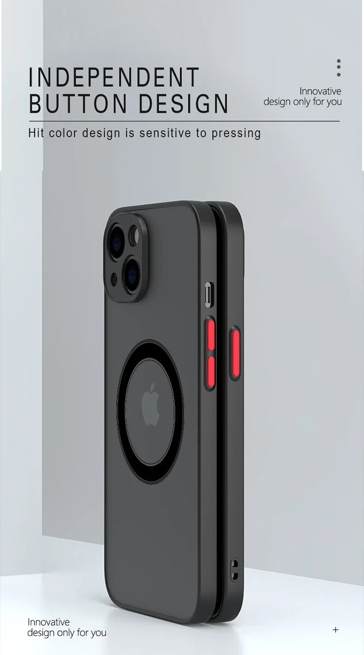 Funda Magnética Mate De Lujo Para Iphone