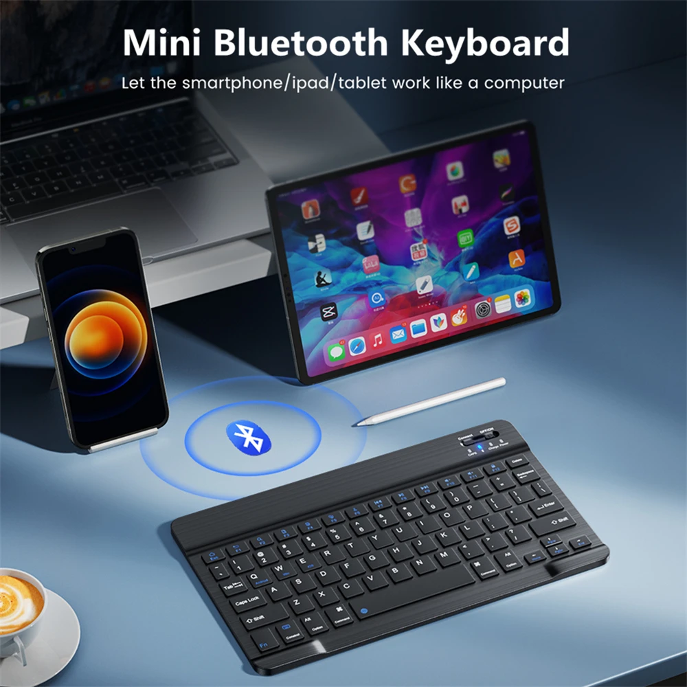 Fenomenal Teclado Inalámbrico Bluetooth Para Tabletas Fenomenal Teclado Inalámbrico Bluetooth Para Tabletas