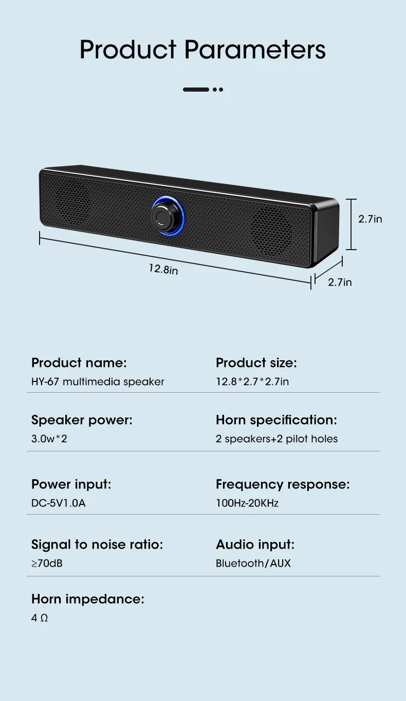 Innovador Altavoz Para Pc Auténtico Sonido Inalámbrica