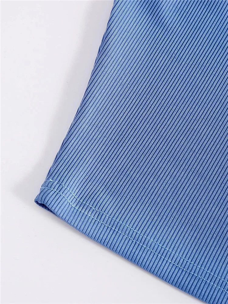 Espléndido Camiseta Sin Mangas De Punto De Canalé Para Mujer