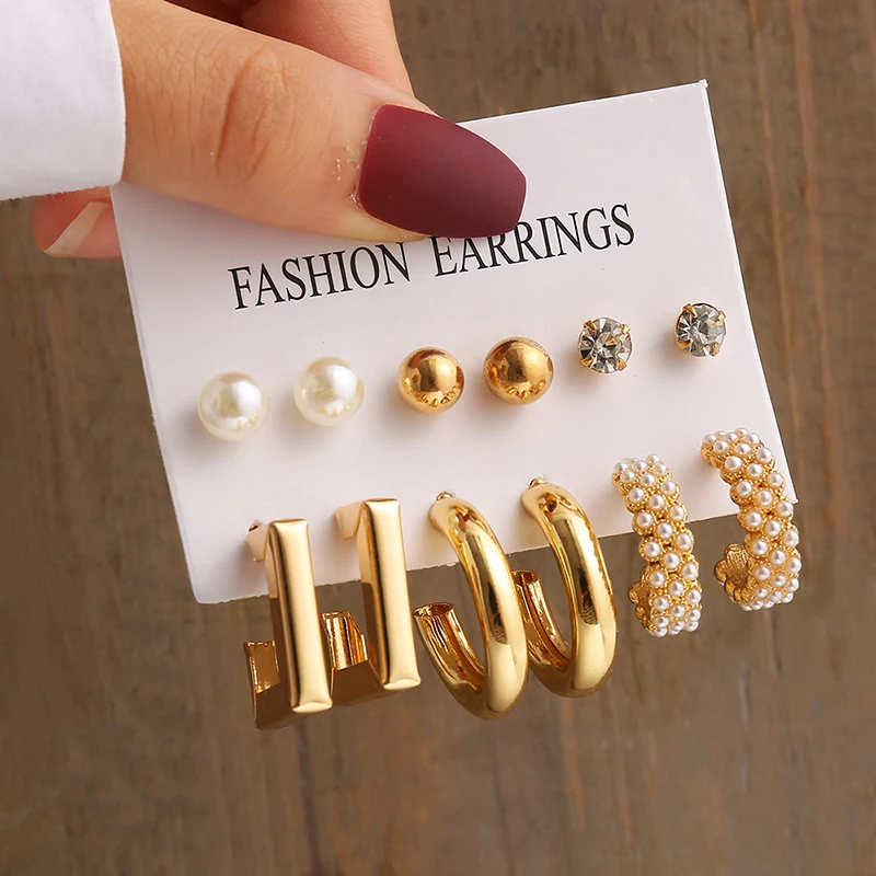 Cautivador Pendientes de Perlas Elegantes para Mujer