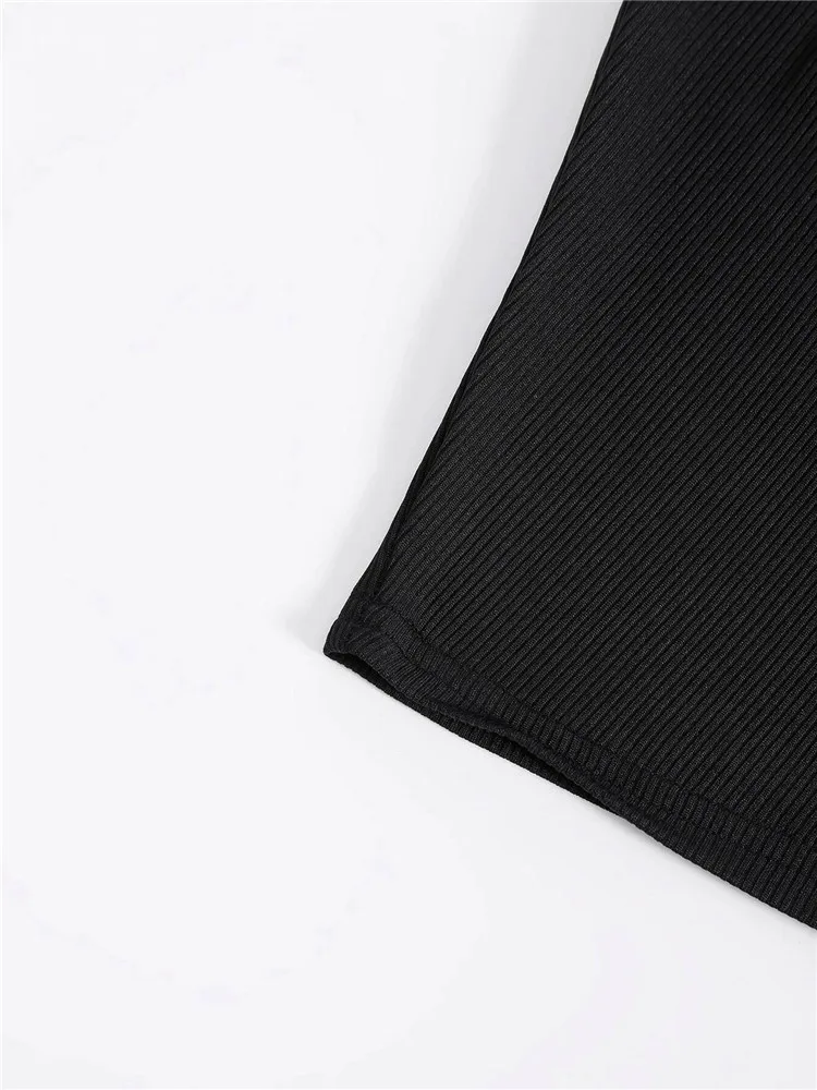 Espléndido Camiseta Sin Mangas De Punto De Canalé Para Mujer