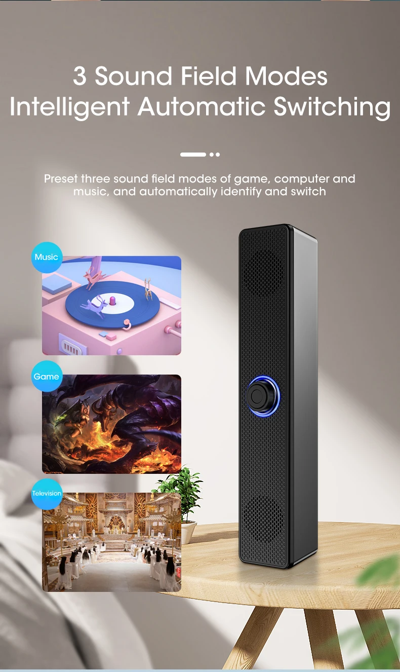 Innovador Altavoz Para Pc Auténtico Sonido Inalámbrica