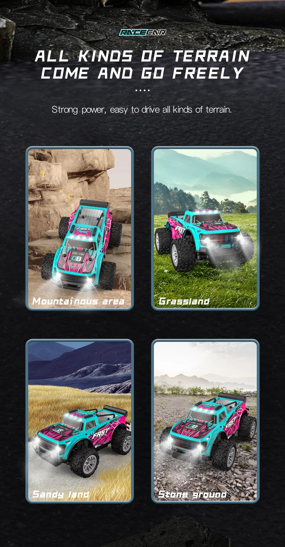 Coche Todoterreno a Control Remoto Extraordinario