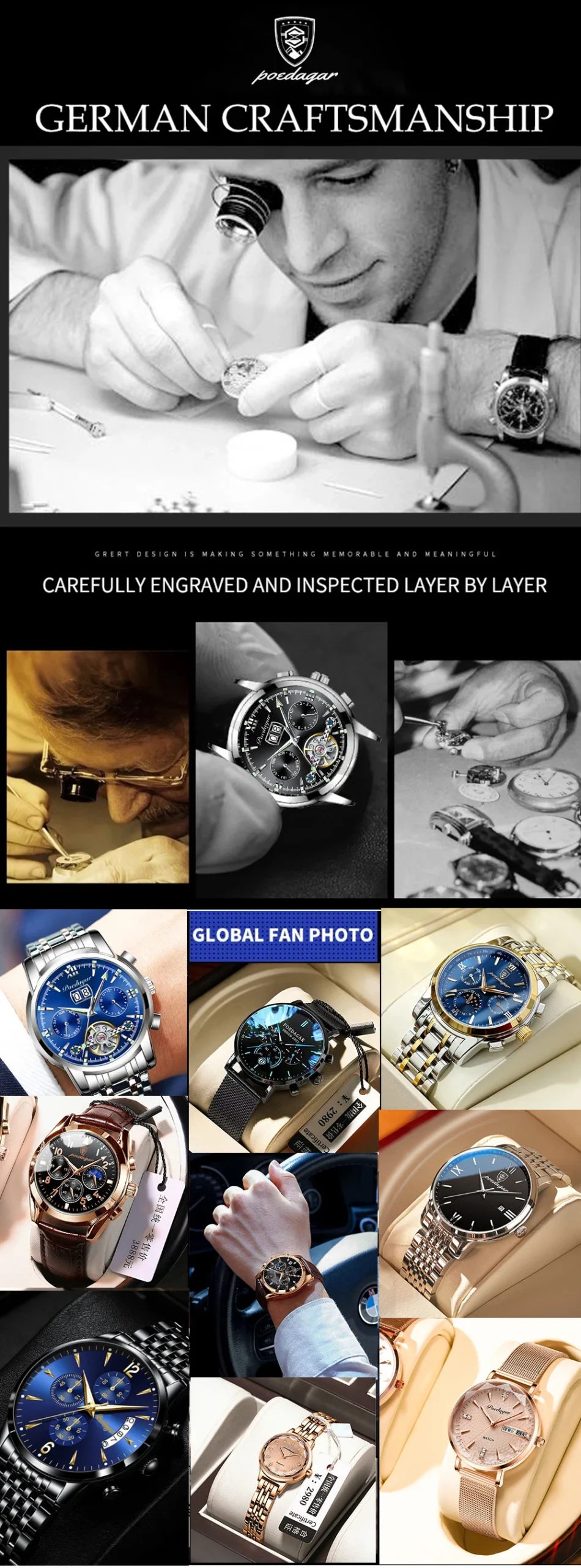 Fabuloso Reloj De Acero Inoxidable Elegante Para Hombres