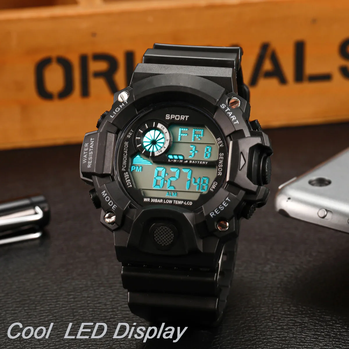 Nuevo Reloj Digital Led Para Hombre Elegante Y Moderno
