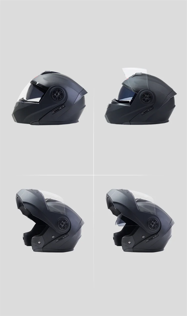 Casco De Motocicleta Plegable, Auténtico Y Seguro