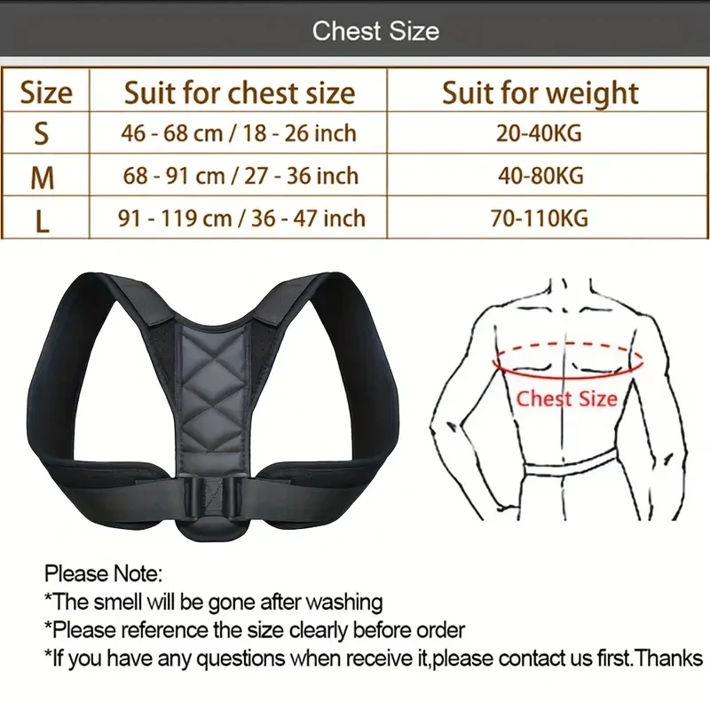 Eficaz Corrector De Postura Unisex Ajustable Eficaz Corrector De Postura Unisex Ajustable