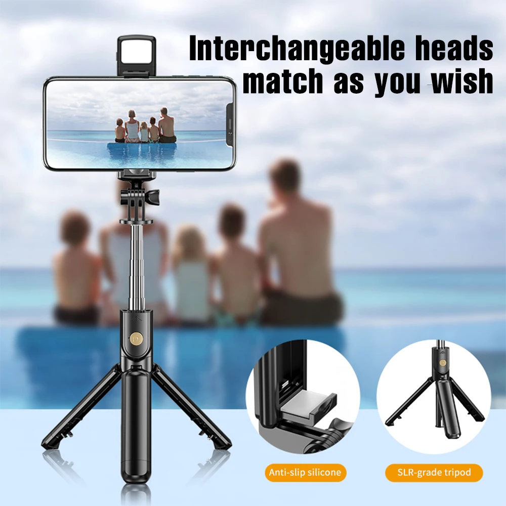 Innovador Trípode Inalámbrico Con Luz Para Selfies Innovador Trípode Inalámbrico Con Luz Para Selfies