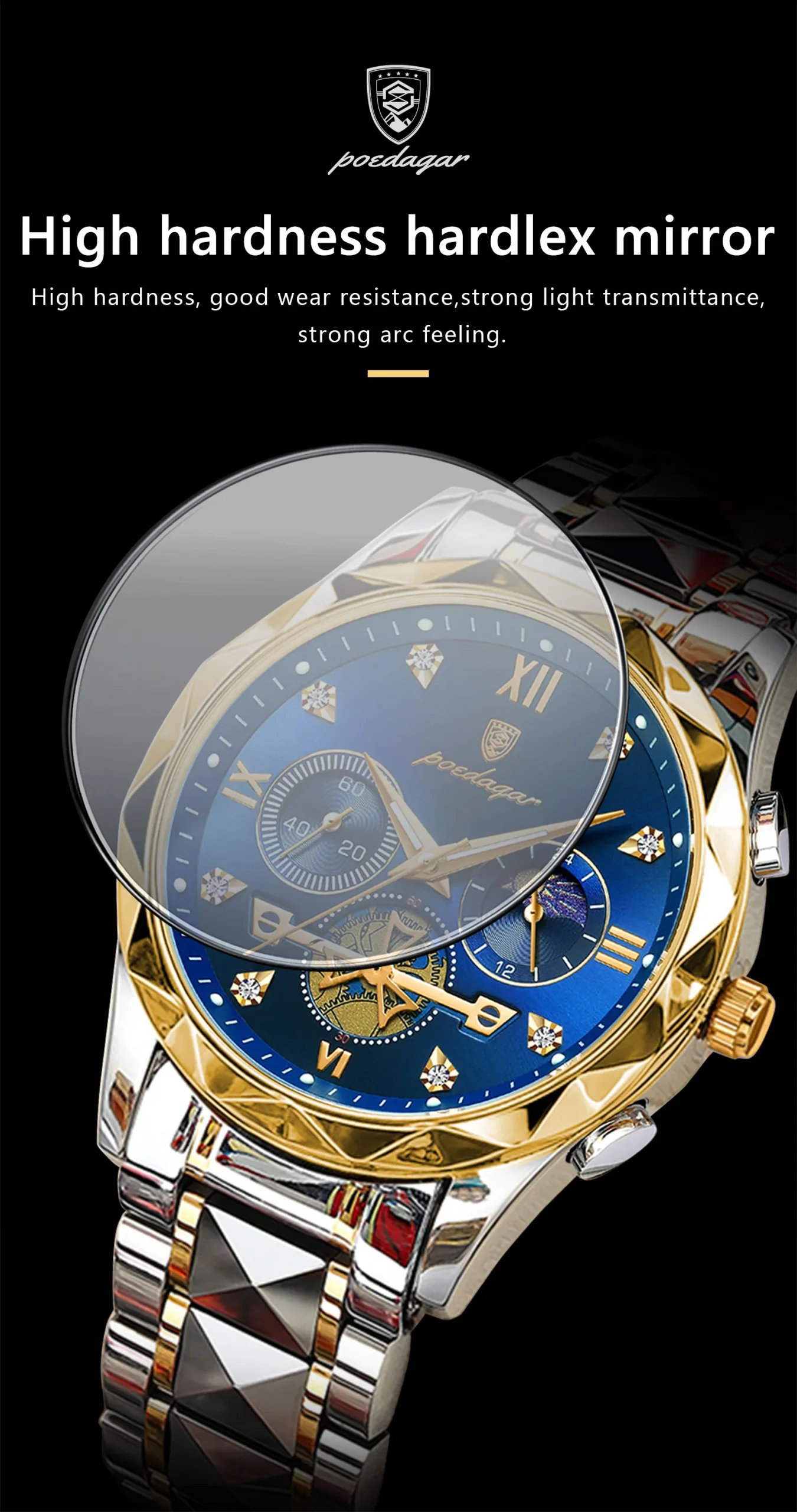 Fabuloso Reloj De Acero Inoxidable Elegante Para Hombres