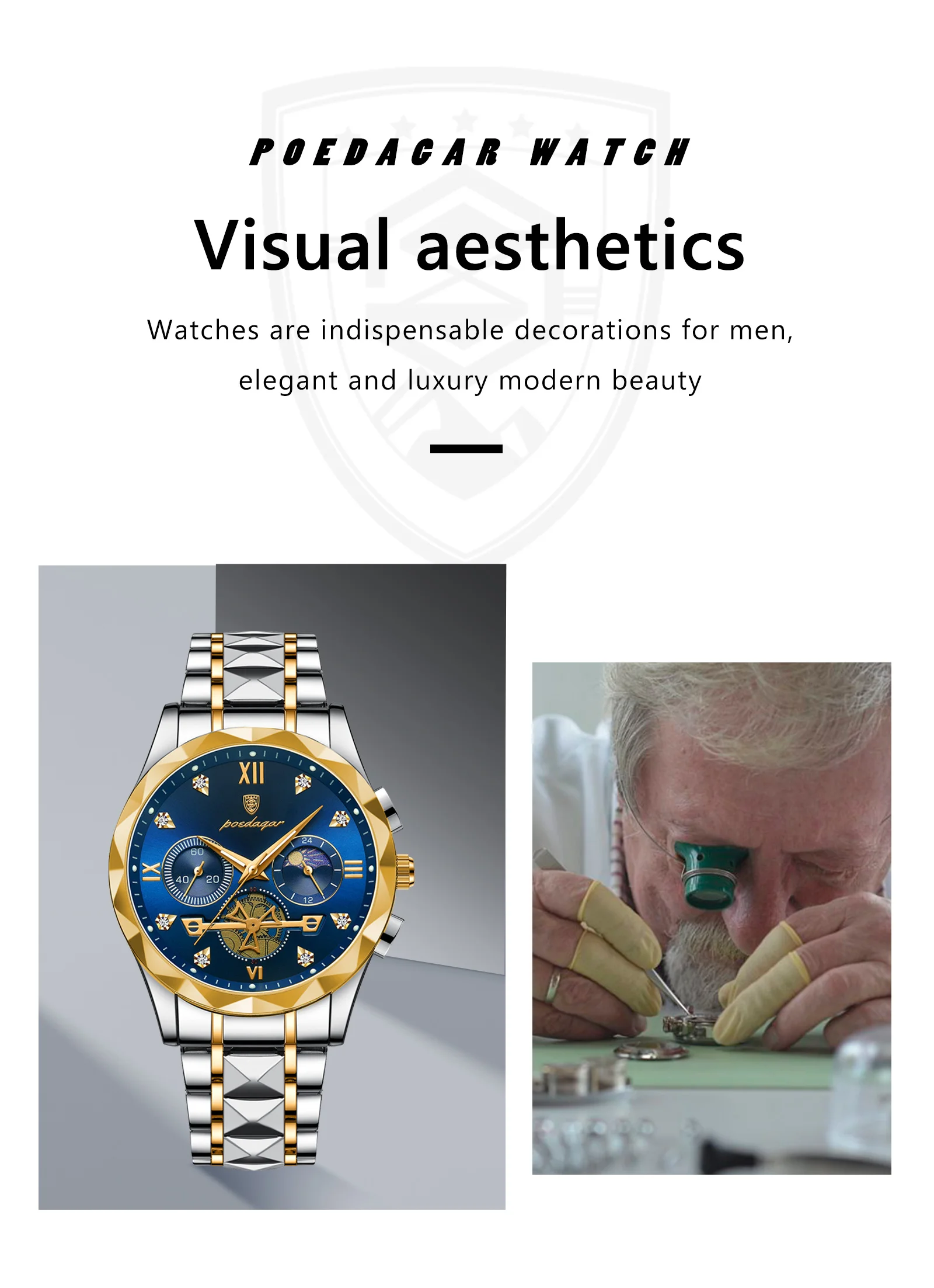 Fabuloso Reloj De Acero Inoxidable Elegante Para Hombres