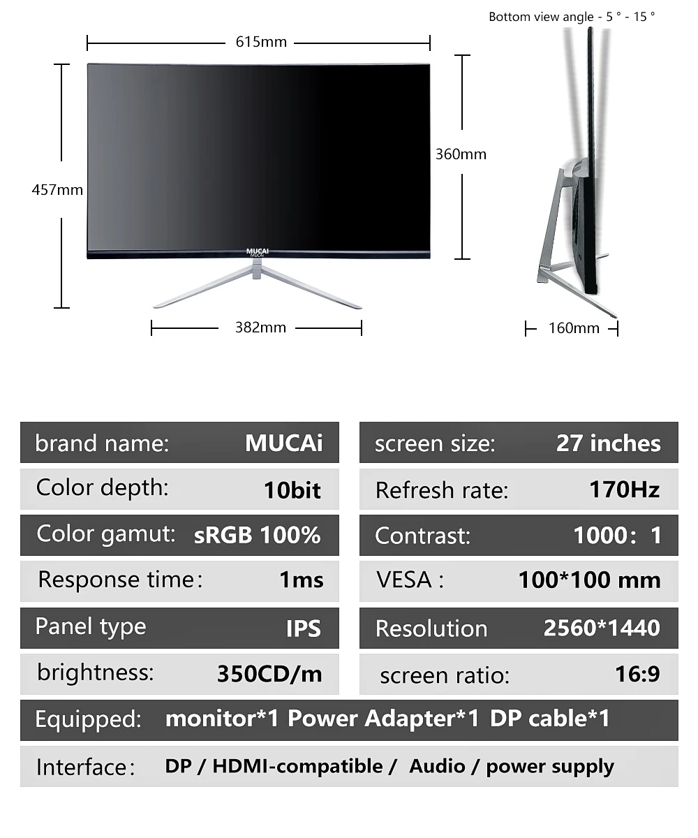 Nuevo Monitor De 27 Pulgadas De Alta Definición