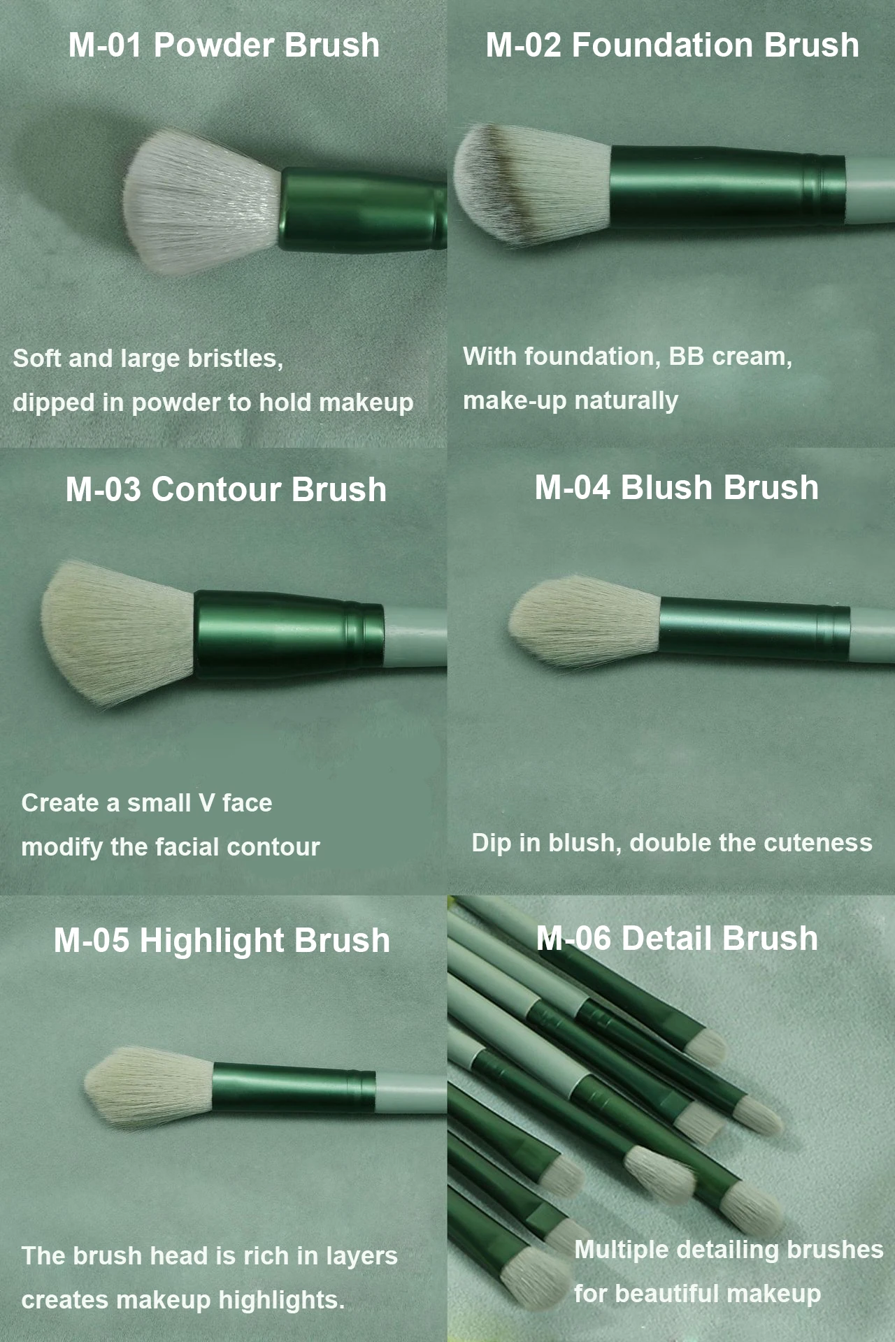 Set Profesional de Brochas de Maquillaje de Alta Calidad